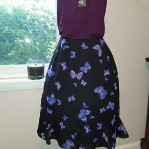 Butterfly petite skirt